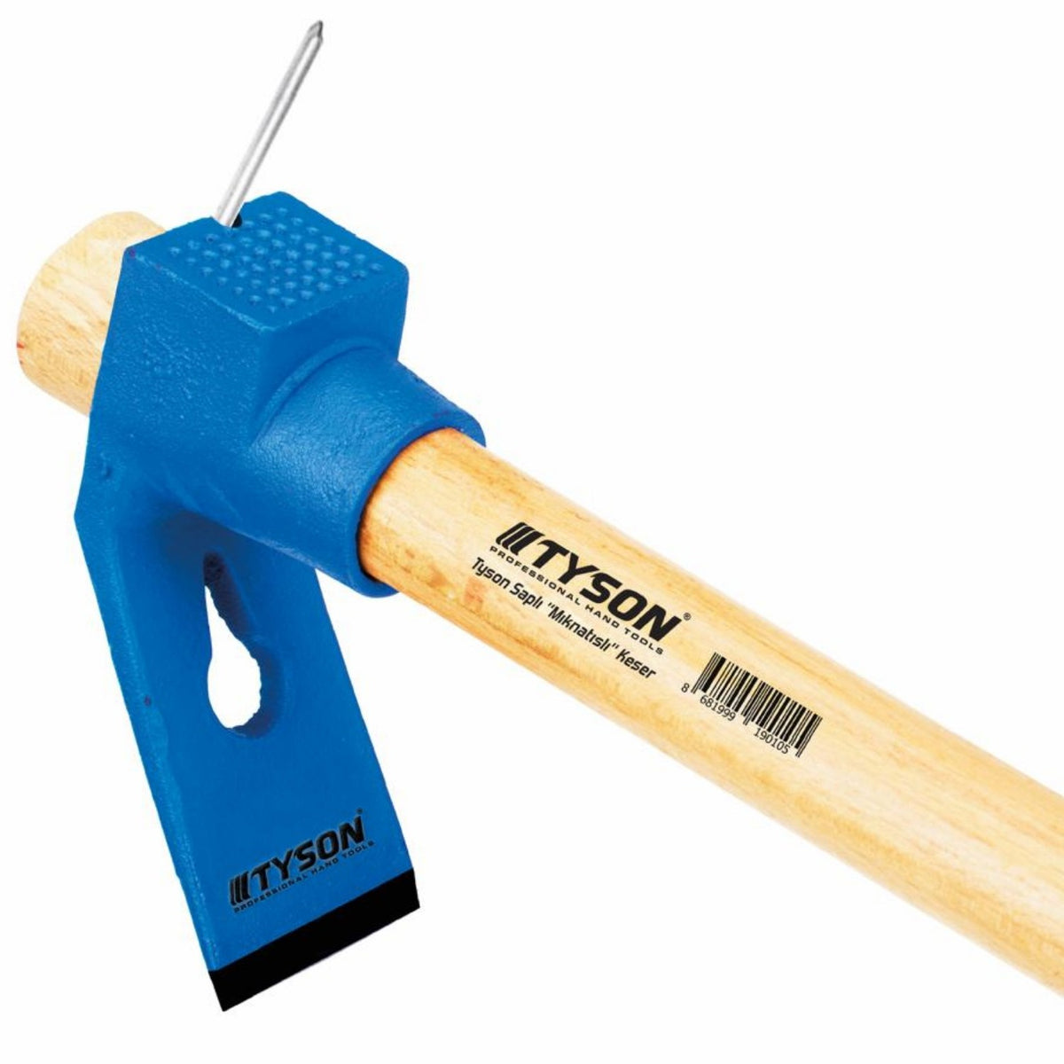 TYSON TYS9013 Mıknatıslı Saplı Keser Mavi | Profesyonel Keser