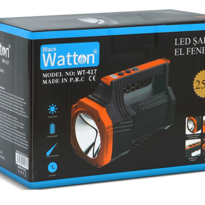 Led Şarjlı El Feneri 25W WT-417