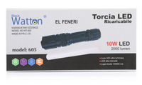 10w 2000 Lümen 4 Renk Güçlü El Feneri Wt-605