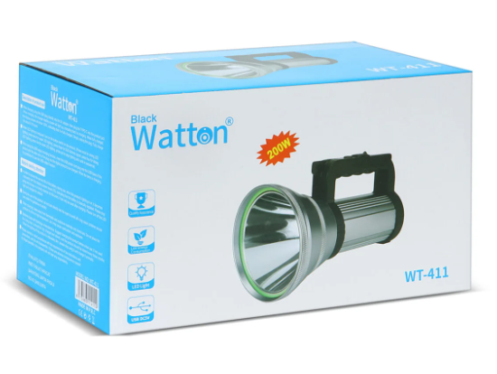 200W Güçlü Şarjlı El Feneri Projektör WT-411