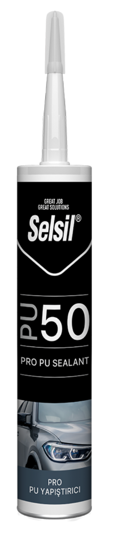 SELSİL Poliüretan Mastik 280 ml | Yüksek Yapışma Güçlü Sızdırmazlık Mastiği (Siyah, Beyaz, Gri, Kırmızı)
