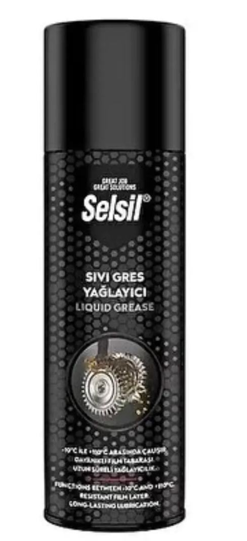 SELSİL Sıvı Gres 500 ML | Sprey Yağlayıcı, Pas Önleyici ve Hareketli Parça Koruyucu