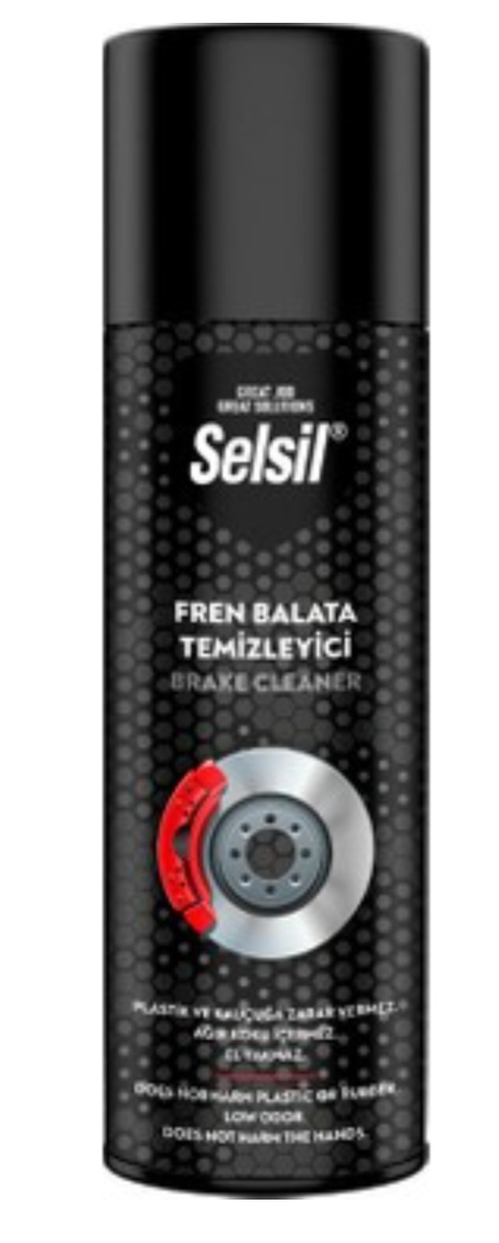 SELSİL Fren Balata Temizleyici Sprey 500 ml | Güçlü Yağ Temizleyici