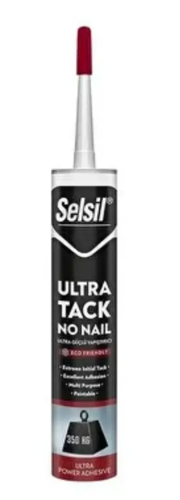 SELSİL Ultra Tack (High Tack) Korniş Yapıştırıcı | Güçlü Montaj Yapıştırıcı