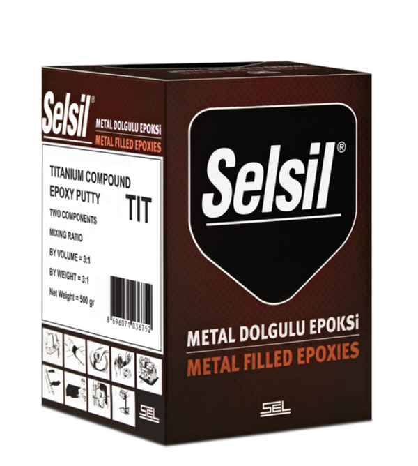 SELSİL Titanyum Epoxy Putty Yapıştırıcı | Güçlü Tamir ve Dolgu Macunu