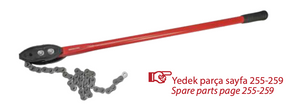İZELTAŞ Zincirli Boru Anahtarı 1125 mm (6" kapasite) | Profesyonel El Aleti