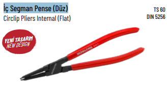 İZELTAŞ İç Segman Pense (Düz) 305 mm (ø 85-140 mm) | Segman Pense