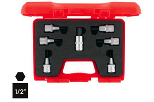 İZELTAŞ 1/2" Lokmalı Allen Uç Takımı (60 mm, 7 Parça) | Lokmalı Uç Seti