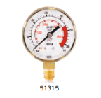 Yıldız Basınç Göstergesi 230 bar (Kadran sonu 315 Bar) Ø50 | 51315-50