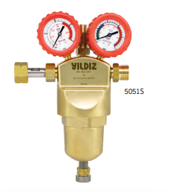 Yıldız Basınç Düşürücü Oksijen/ İnert/Kuru Hava/ CO2 Yüksek Debili 40 Bar | 5050S-40