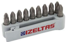 İZELTAŞ Pozidriv Bits Uç Takımı (10 Parça, 25 mm) Pz3 | Bits Uç Takımı