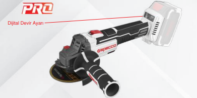 SPECCO SP20V-4042S Akülü Avuç Taşlama Solo 20V