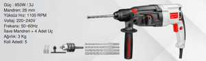 SPECCO SP-7010 Kırıcı & Delici 26 mm