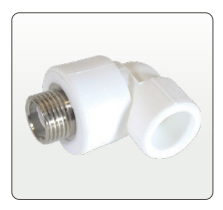 CANDAN CM-4206 Dış Dişli PPRC Dirsek 32 mm x 3/4 inç