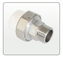 CANDAN CM-3215 Dış Dişli PPRC Oynar Başlıklı Rakor 1 1/2 inç 50 mm