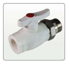 CANDAN CM-3382 PPRC Rakorlu Küresel Kollektör Vanası 25 mm x 1 inç