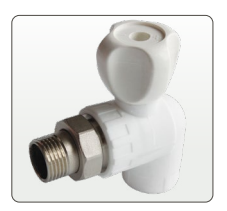 CANDAN CM-4462 PPRC Köşe Radyatör Vanası 25 mm x 3/4 inç