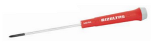 İZELTAŞ Elektronikçi Tip (Klemens) Yıldız Uçlu Tornavida 3x60 mm Ph0 | Elektronikçi El Aleti