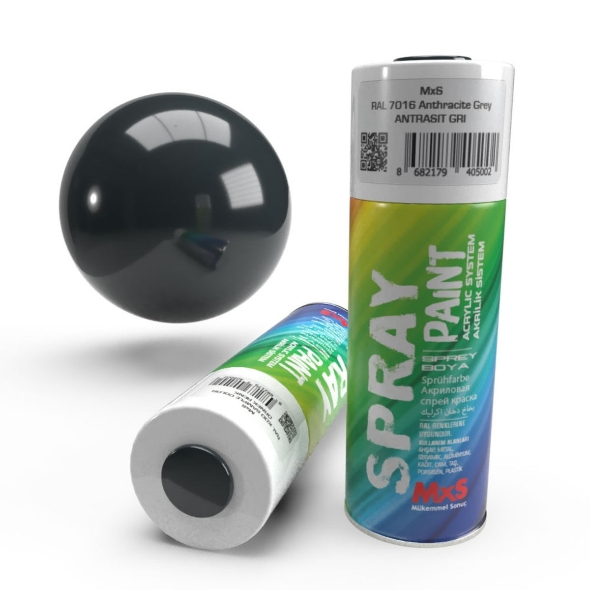 MXS SPREY BOYA 400 ML RAL7016 MAT ANTRASİT GRİ