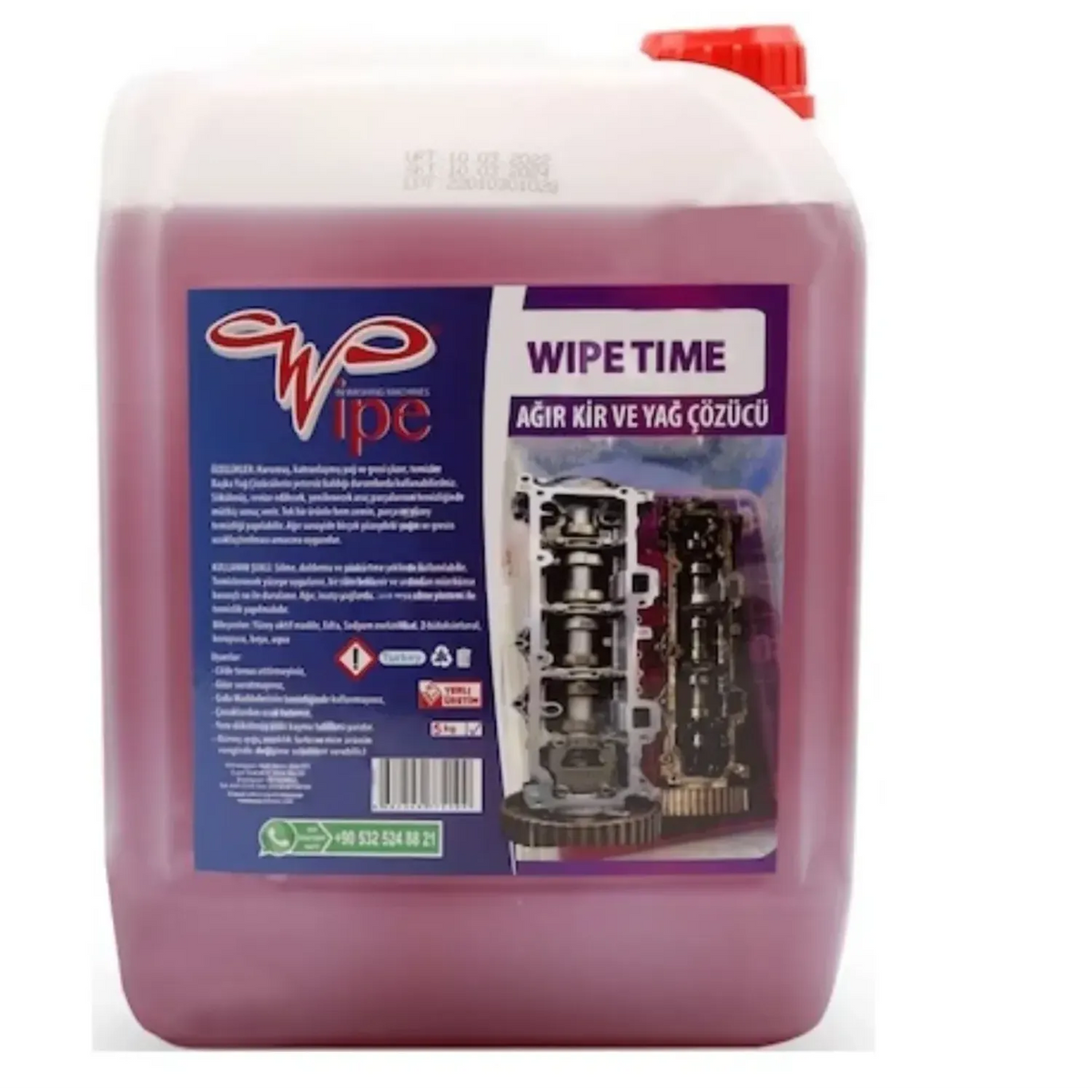 WIPE TIME AĞIR KİR VE YAĞ ÇÖZÜCÜ 5 KG