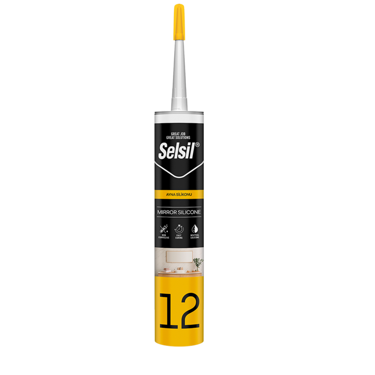 SELSİL AYNA SİLİKONU 280 ML 2432