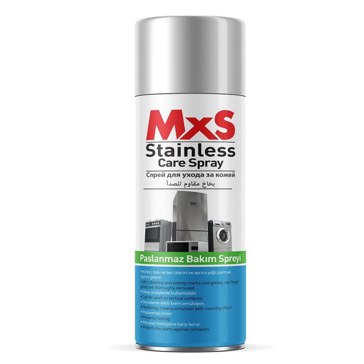 MXS PASLANMAZ BAKIM SPREYİ 400 ML