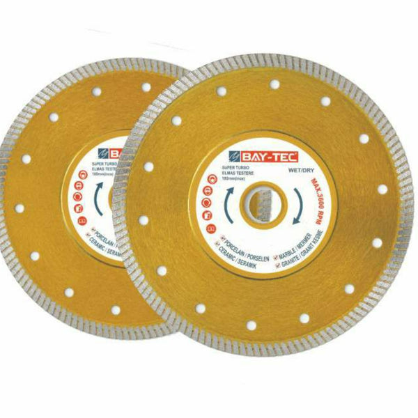 BAYTEC Elmas Testere 180 mm İnce | Turbo Kesme Diski