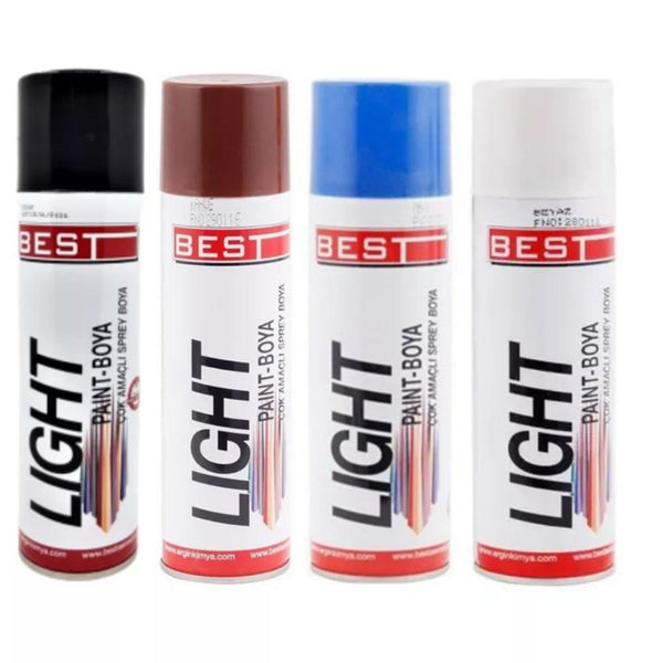 BEST LIGHT Sprey Boya 250 ml Gümüş | Metalik Aerosol Boya