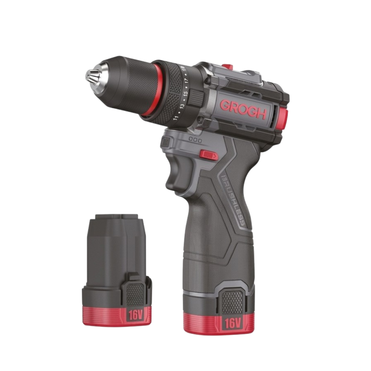 GROGH AKÜLÜ DARBELİ MATKAP 16V-2AH GRX1634-2 BMC