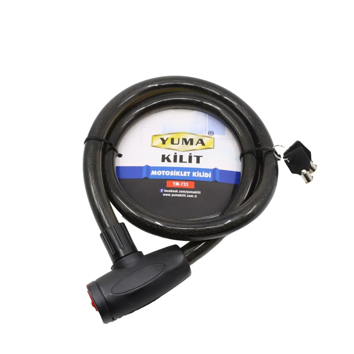 YUMA MOTORBİSİKLET KİLİDİ 20X120 CM YM-735