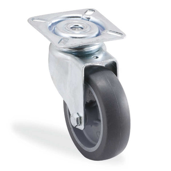 Servis Tekeri Gri Döner 50 mm (702 MTB 050) | Küçük Tip Döner Teker