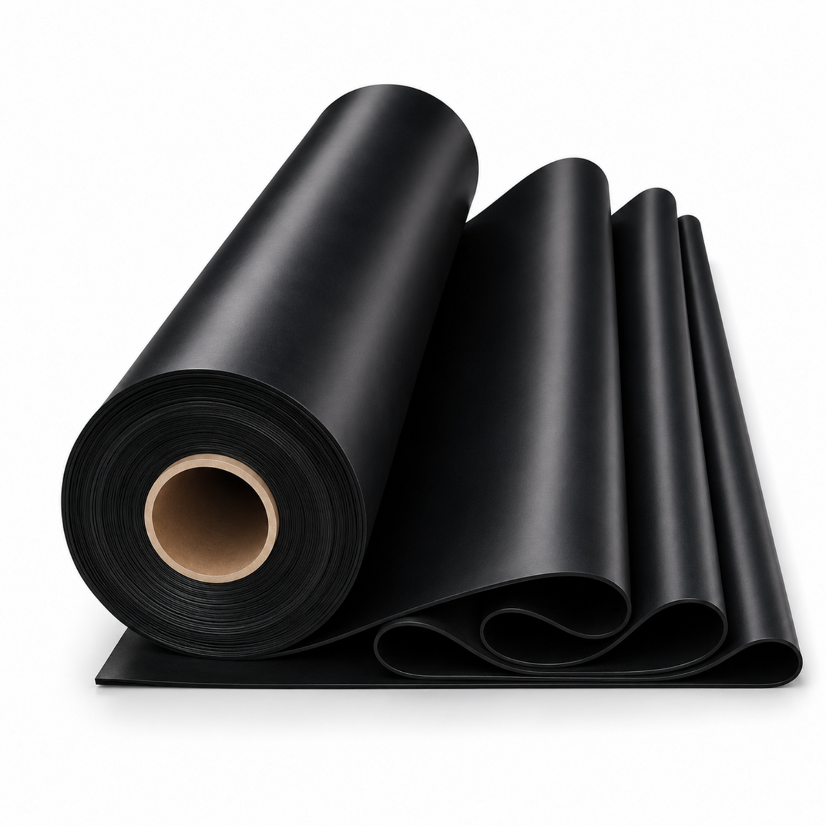 LASTİK LEVHA BEZLİ SİYAH 2 MM (1 TOP 39 KG 10 MT)