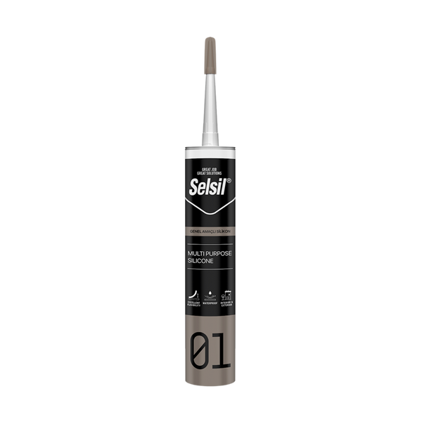 SELSİL Silikon 280 GR | Genel Amaçlı Sızdırmazlık ve Yapı Silikonu