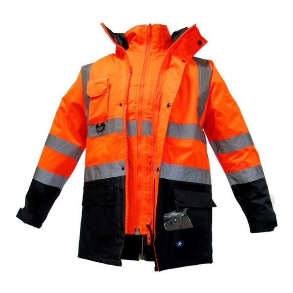 Atlas Fosforlu Parka Mont (Turuncu) 5+1 XL