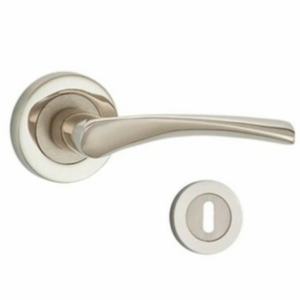 BURGAZ Rozetli Kapı Kolu Nikel Saten Oda 2011R | Modern İç Kapı Kolu