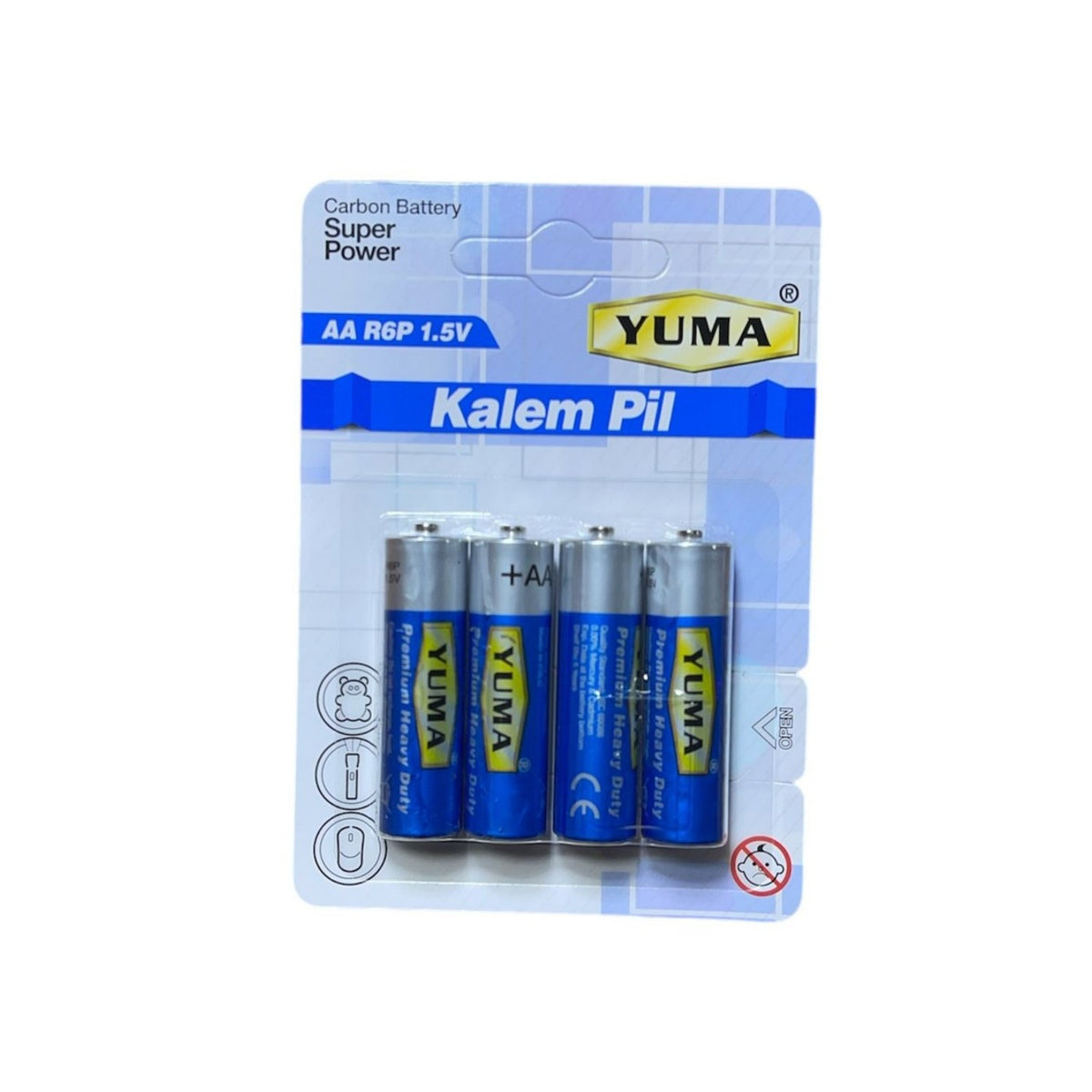 YUMA AA-CARBON R6P 1.5V KALEM PİL YM-902