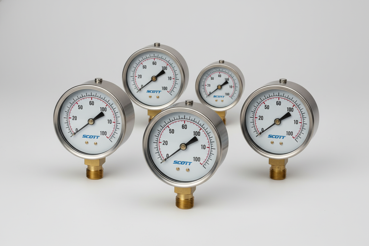 Scott Markalı manometreler görseli
