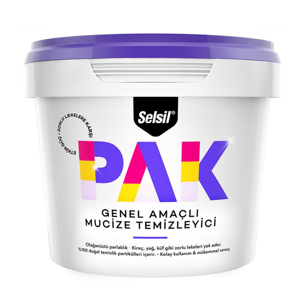 SELSİL PAK Mucize Krem Temizleyici 500 GR | Çok Amaçlı Güçlü Yüzey Temizleyici