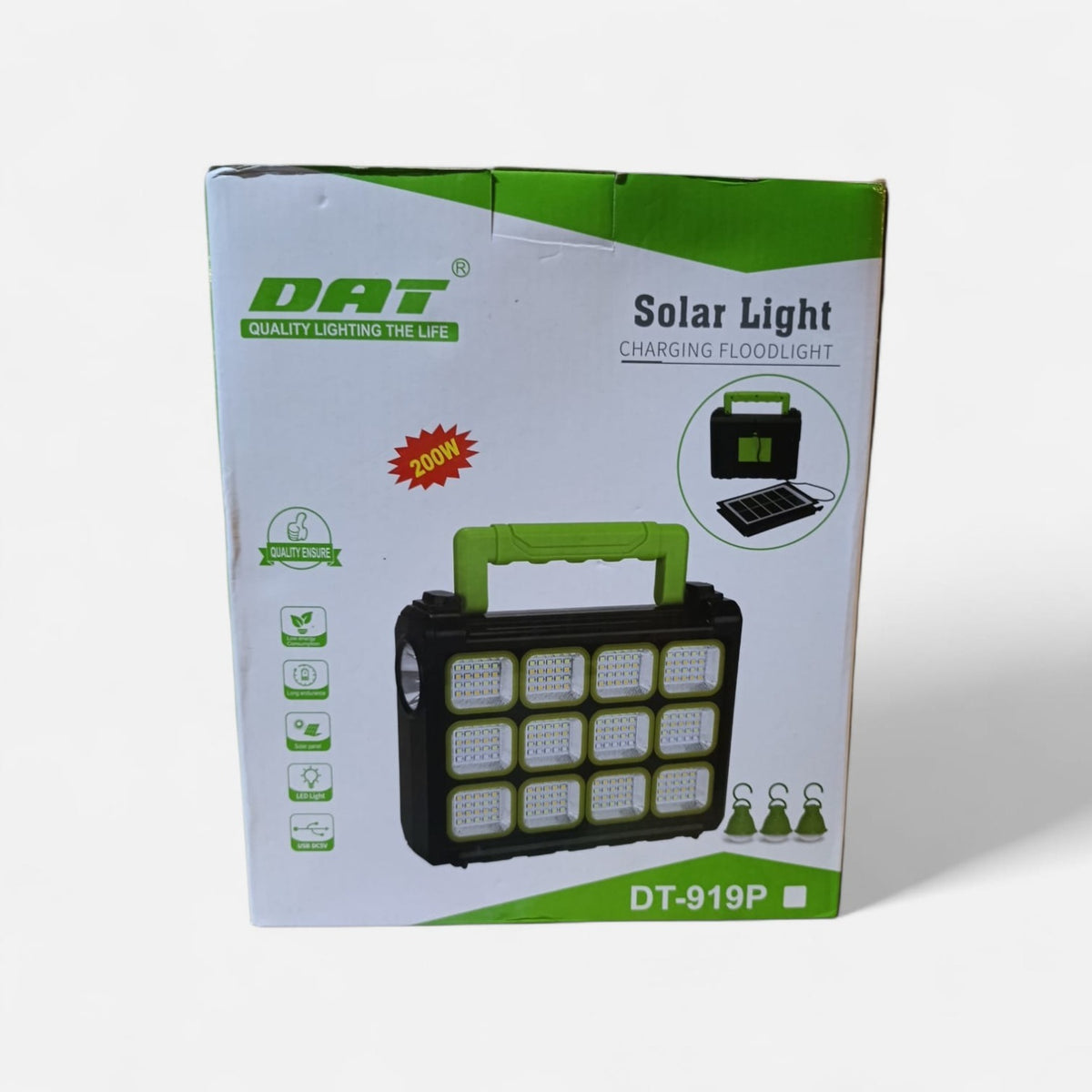 DAT DT-919P SOLAR PANEL USB  FENER 200W