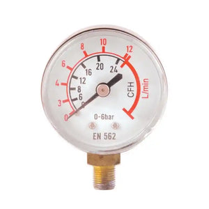 Yıldız Basınç Göstergesi 0 - 12 L/dak Ø50 | 59012-50